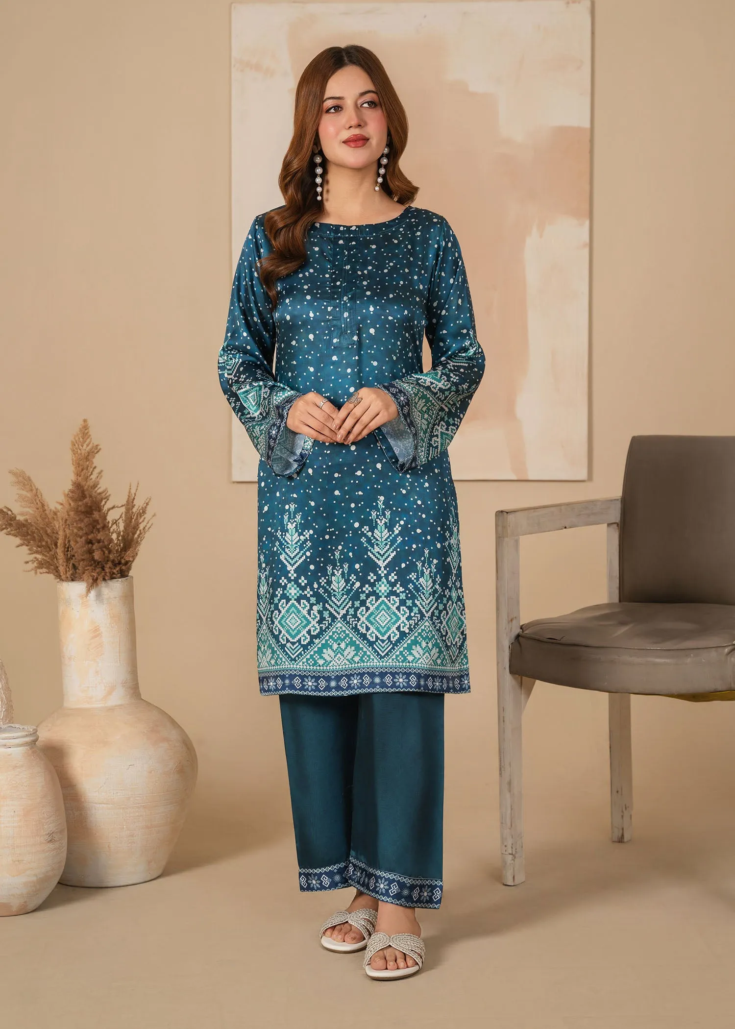 Charmuse/Shamooz Kurta Set in Teal