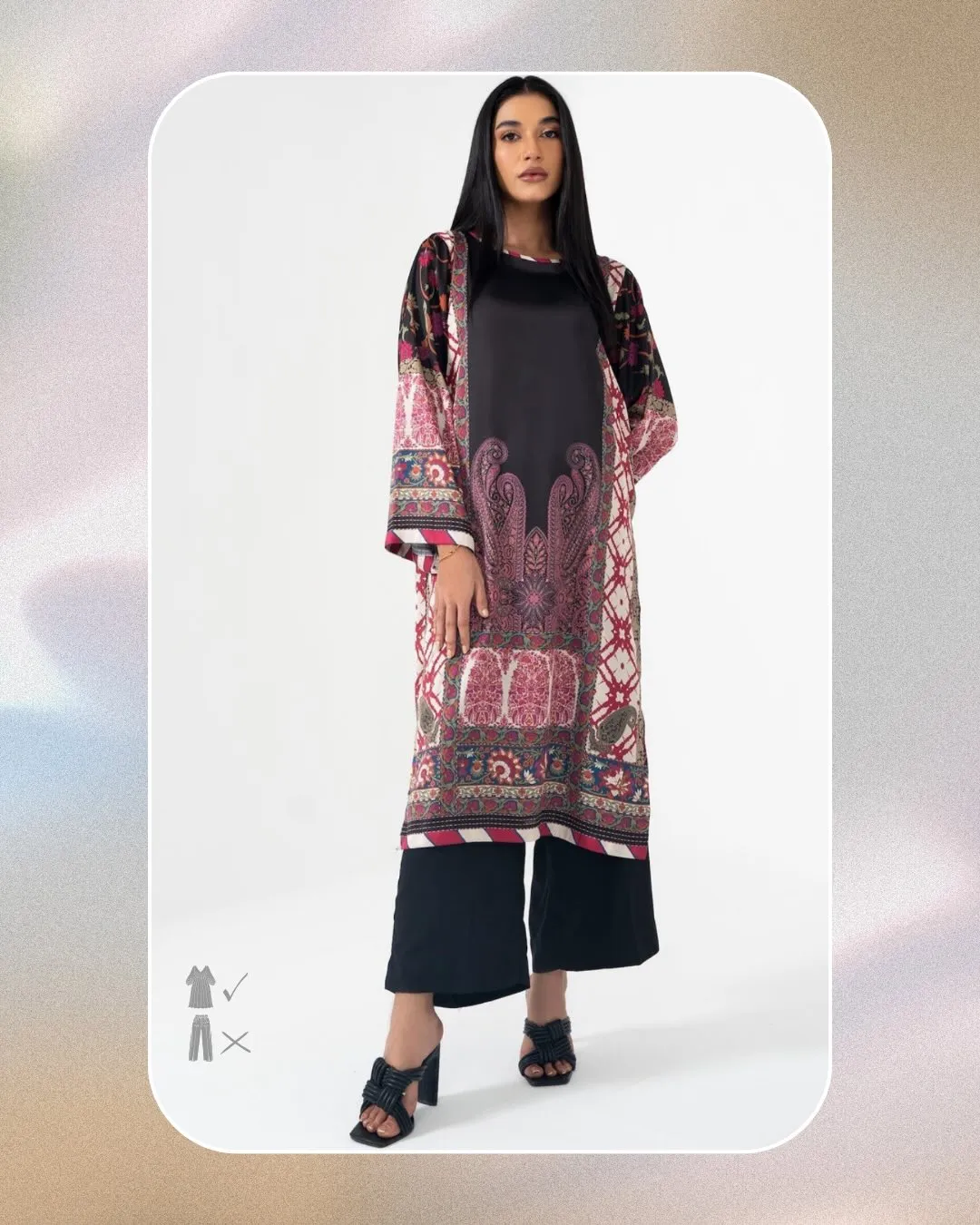Satin Silk Kurti