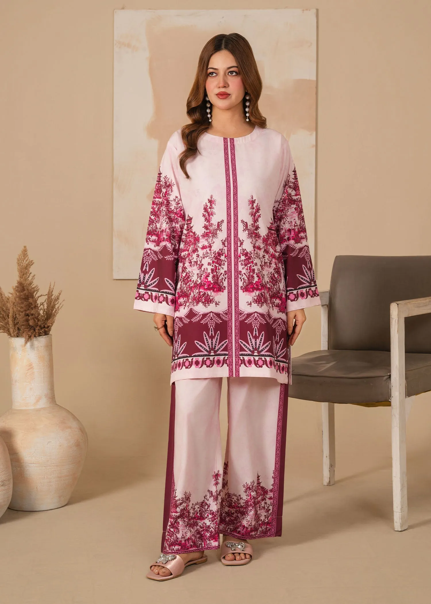 Silk Co-ord Set in Off-White