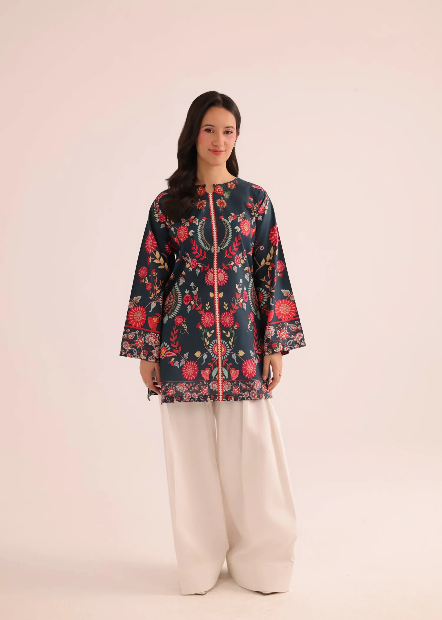 Lawn Kurti in Multi