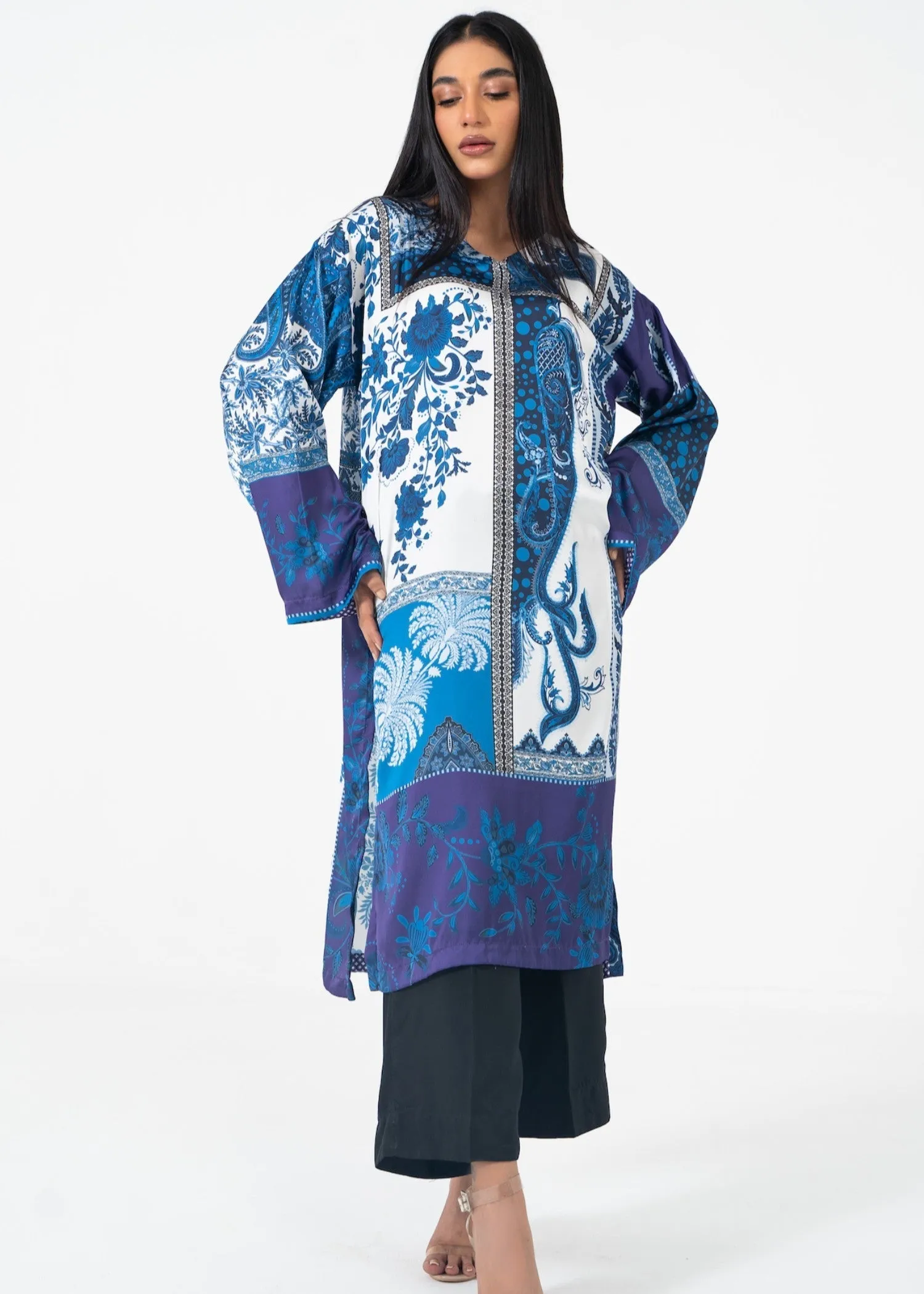 Printed Kurti in Blue