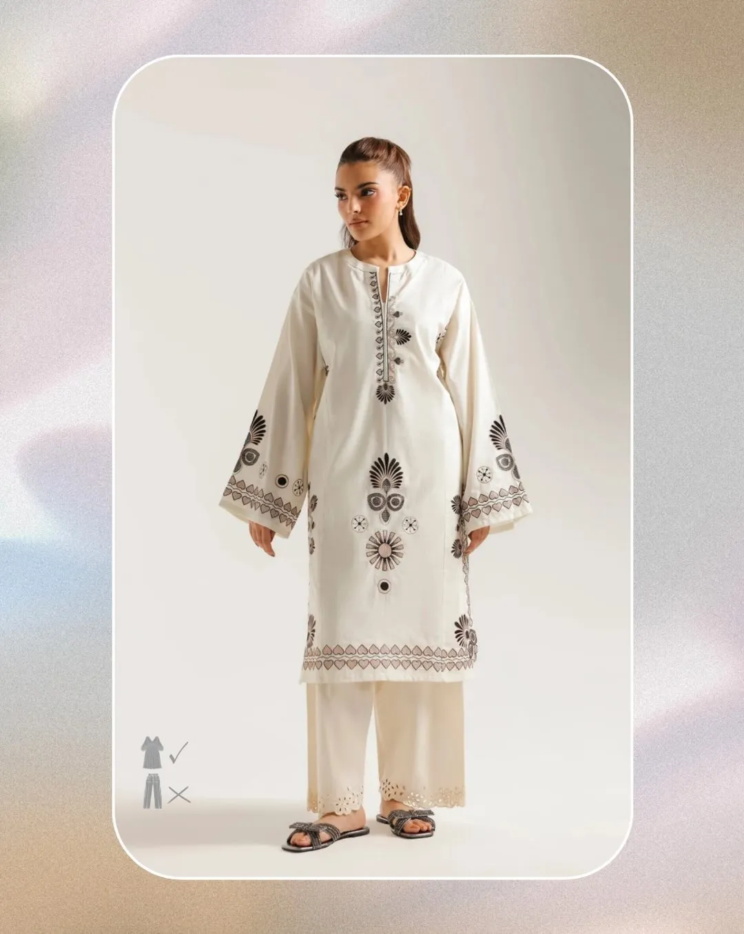 Embroidered Kurta (Kurta only)