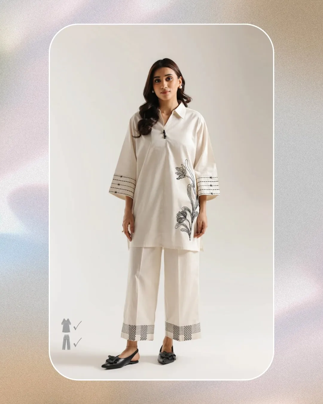 Embroidered Kurta Set